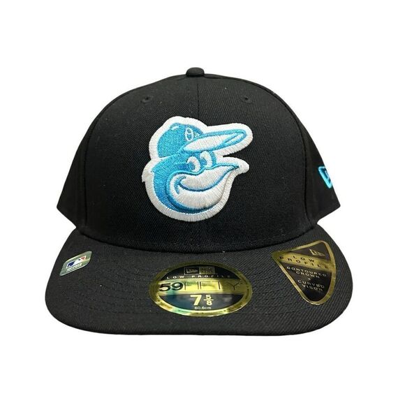 New Era Baltimore Orioles 59FIFTY Men's Fitted Hat Black Size 7 5/8 Father Day - Picture 1 of 6